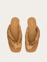Ferragamo Thong sandal with fur detail - Image 7